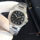 Fake Patek Philippe Nautilus QUARTZ Watches SS Black Face (5)_th.jpg